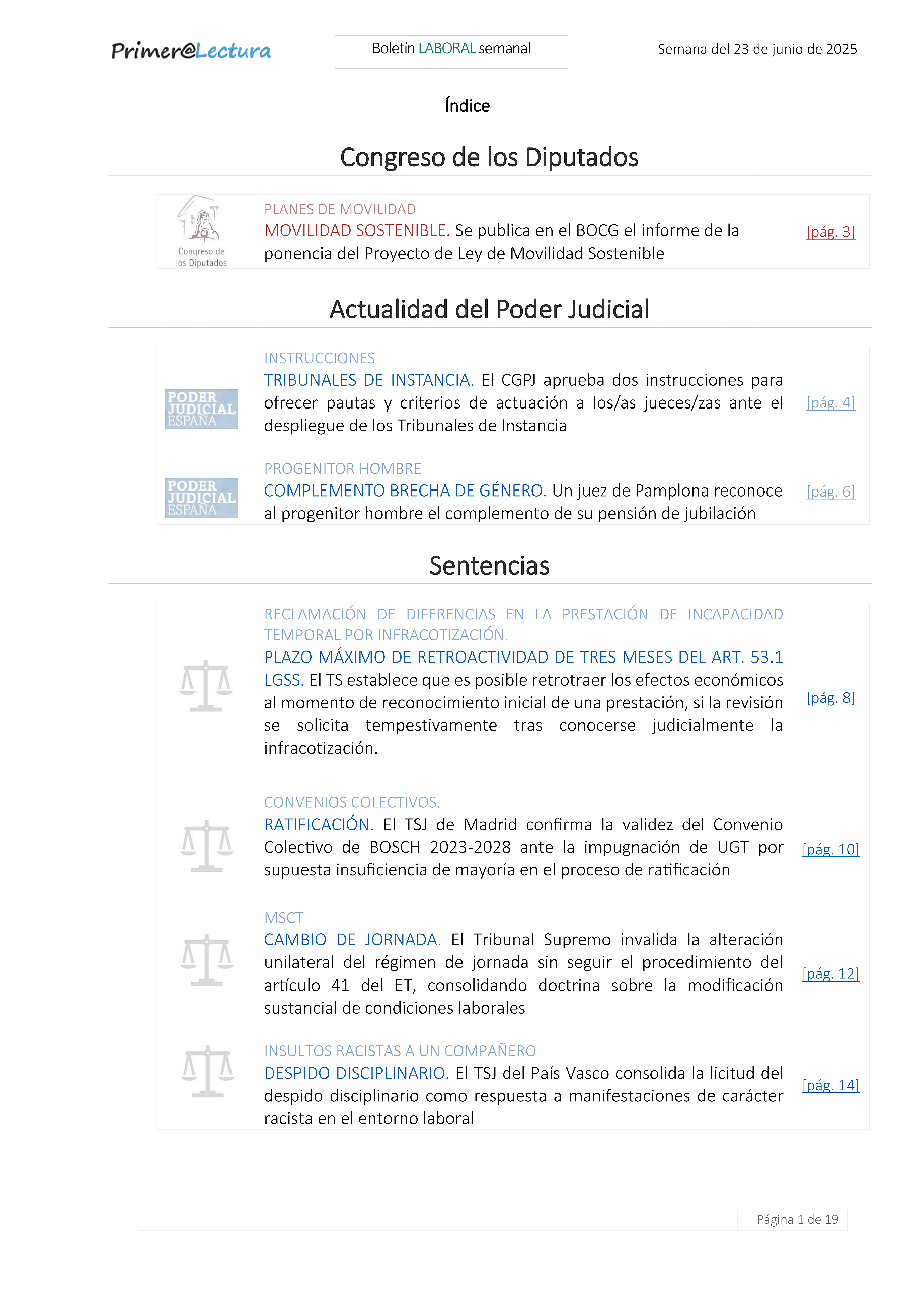 Boletín Laboral 27/06/2025