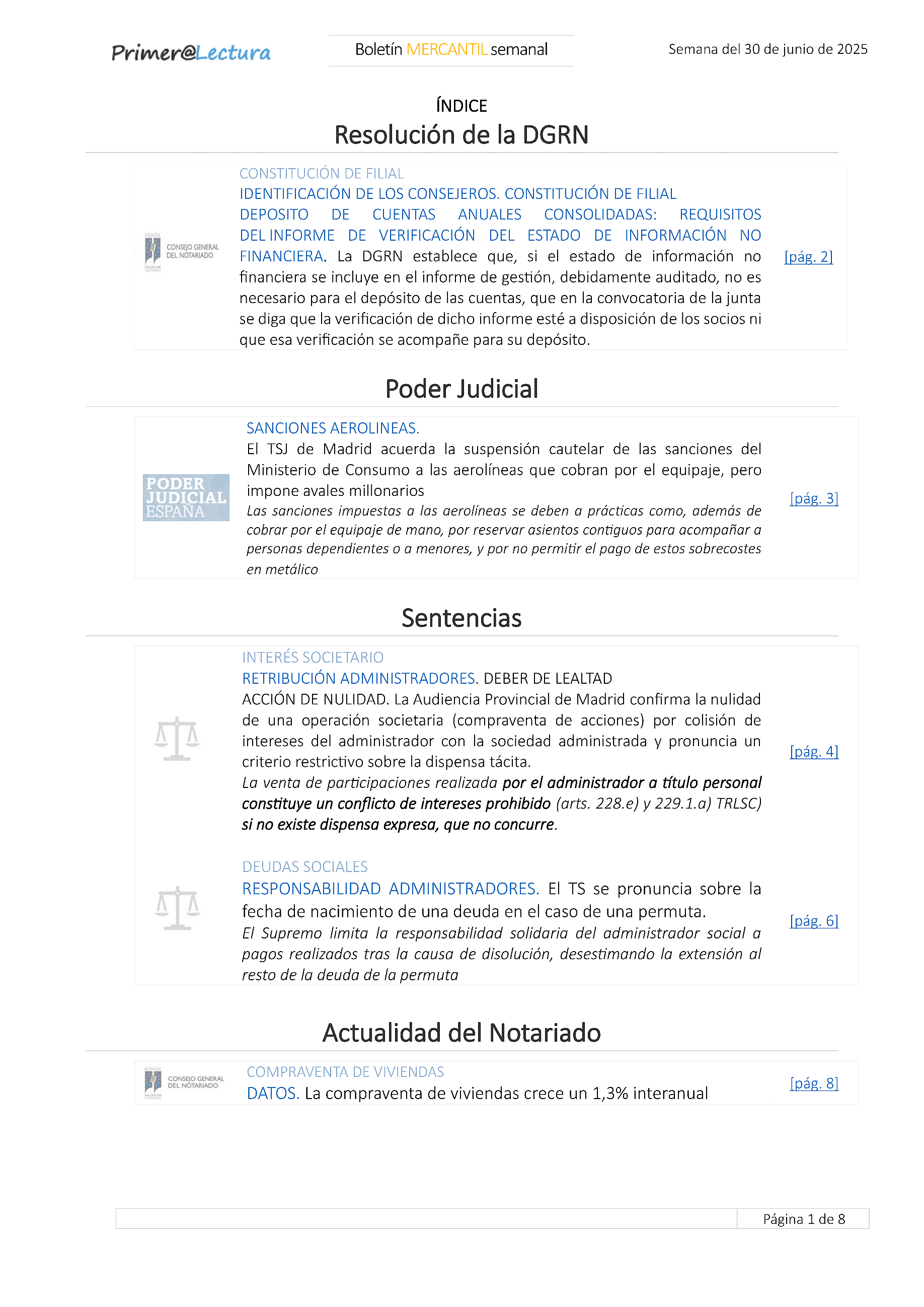 Boletín Mercantil 03/07/2025